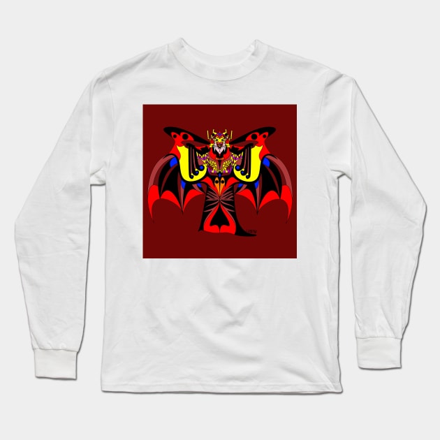 the count dracula ecopop red blood camazots vampire art Long Sleeve T-Shirt by jorge_lebeau